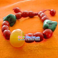 Tibet Red Coral Mila Stone Bracelet