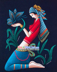Batik Hanging-Chinese Beauty 1