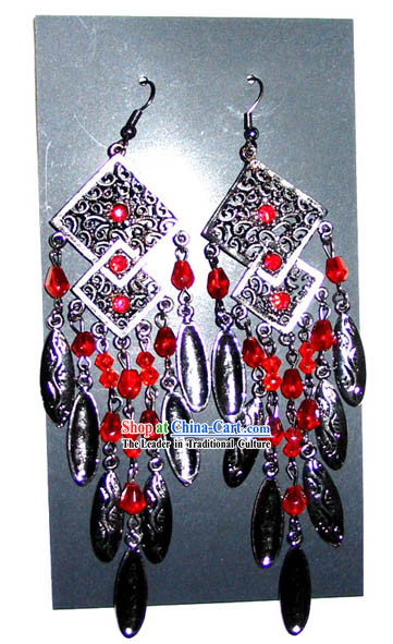 Tibet Stunning Silver Earrings