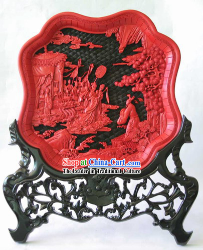 Traditional Lacquer Craft-Fairytales Love Plate