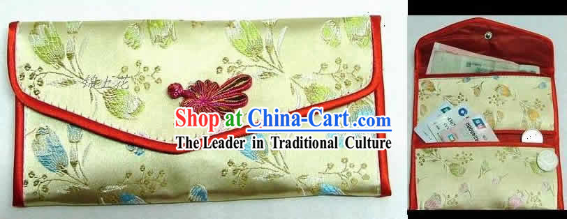 Chinese Classic Golden Flower Purse