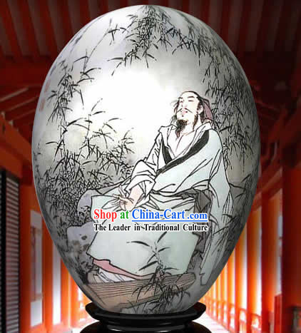 Chinese Wonders Hand Painted Colorful Egg-Bai Juyi