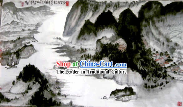 Chinese Yangtze River Painting by Ma Quansheng