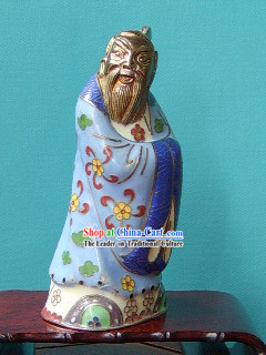 Wise Cloisonne Confucius