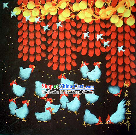 Shan Xi Folk Farmer Painting-Autumn Harvest