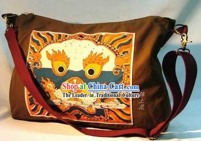 Classic Batik Brave Dragon Flax Bag