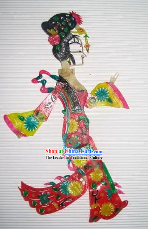 Traditional Chinese Hand Carved Shadow Play - Ancient Wife