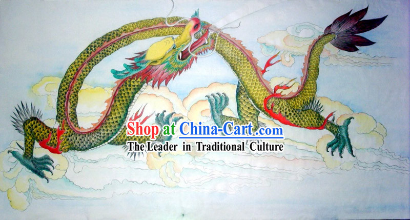 Chinese Traditional Painting with Meticulous Detail-Dragon Hero