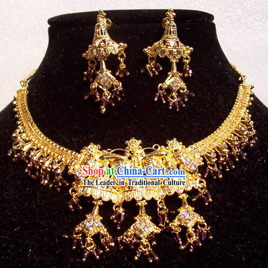 Indian Fashion Jewelry Suit-Golden Beauty