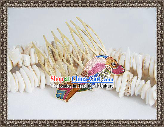Chinese Classic Cloisonne Hairpin-Fish Princess