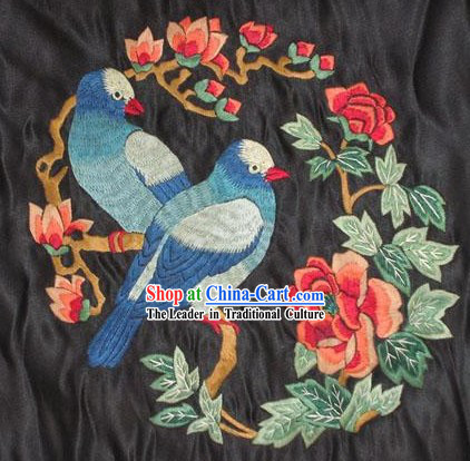 Chinese Hand Embroidered Handicraft-Birds Couple