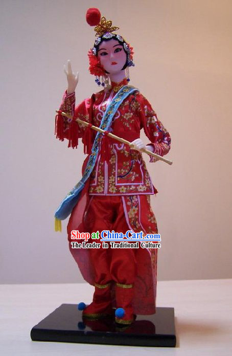 Handmade Peking Silk Figurine Doll - Shi San Mei