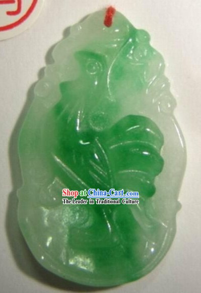 Chinese Classic Zodiac Chicken Jade Charm