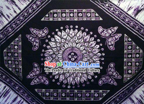 Chinese Classical Large Batik Tablecloth-Butterfly love Flower