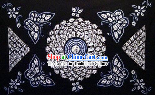 Chinese Classical Large Batik Tablecloth-Butterfly love Flower 1