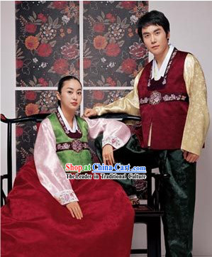 Korean Classic 100_ Handmade Korean Hanbok for Couple-Autumn Lovers