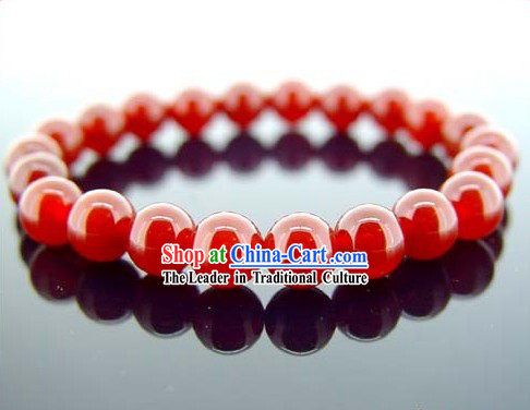 Kai Guang Feng Shui Chinese Red Agate Bracelet _avoiding evil_