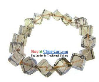 Kai Guang Feng Shui Chinese Tea-coloured Crystal Bracelet _healthy and happy_