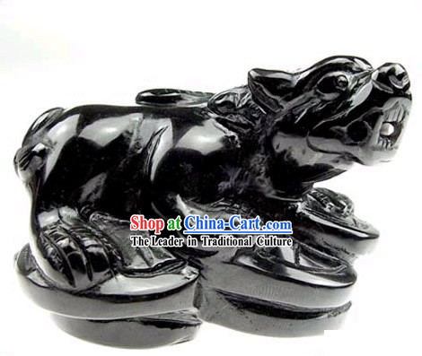 Chinese Classic Feng Shui Obsidian Pi Xiu _avoid evil and bring wealth_
