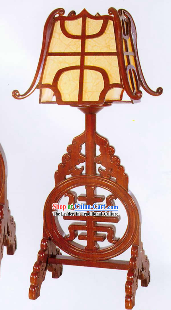 30 Inches Height Large Chinese Hand Made Wooden Desk Lantern