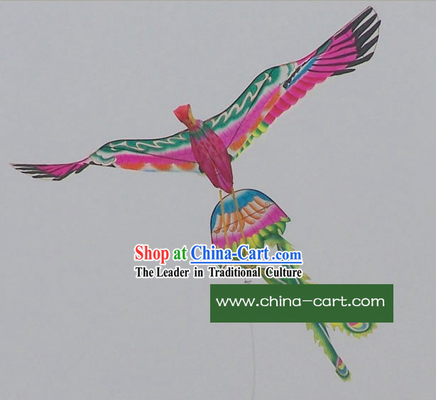 Large Chinese Traditional Hand Made and Painted Phoenix Kite