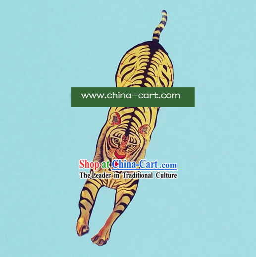 Chinese Traditional Weifang Hand Painted and Made Kite - 236 Inches Large Tiger