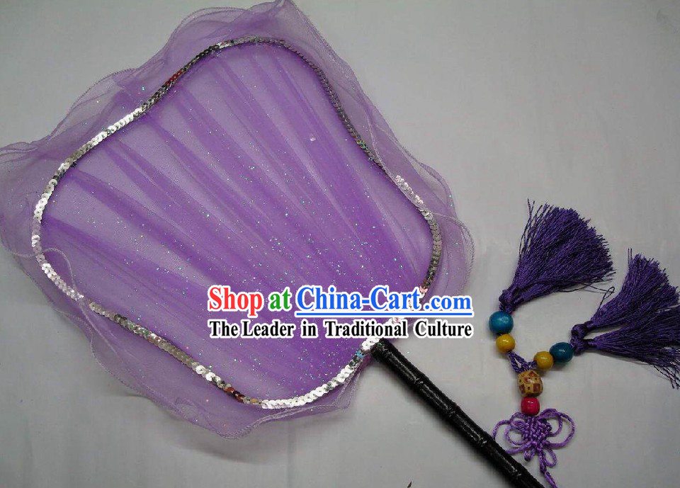 Ancient Purple Chinese Palace Fan