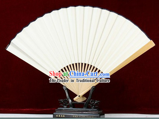 Chinese Handmade Plain White Fan