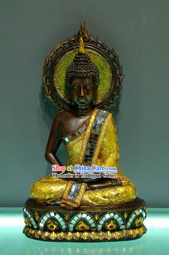 Large Southeast Asia Thai Arts Sun Buddha Figurine