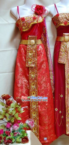 Thailand Palace Dance Dress Complete Set