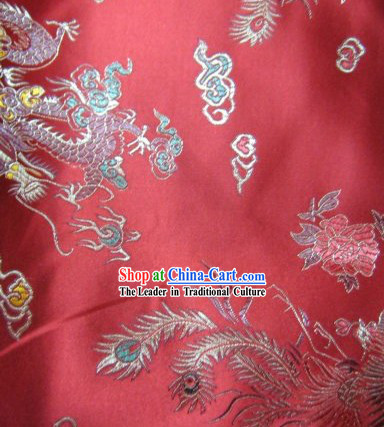 Chinese Traditional Dragon Brocade Fabric