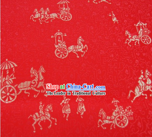 Traditional Carriage Stamps Brocade Fabirc