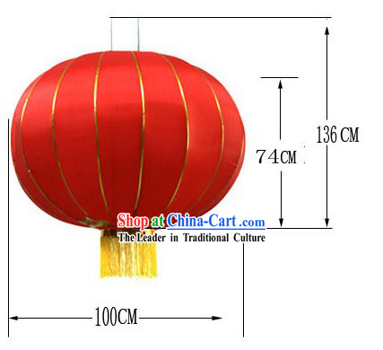 59 Inch Large Traditional Red Lanterns _ Large Outdoor Lantern