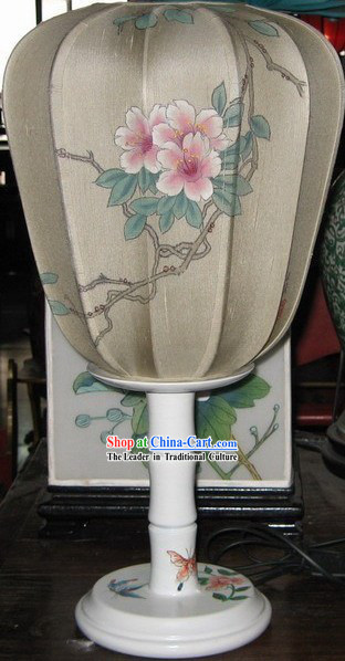 Chinese Antique Style Hand Painted Lantern _ Peony Lamps and Lanterns