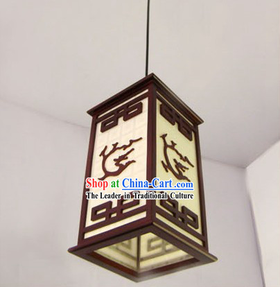 Chinese Carved Dragon Ceiling Lantern