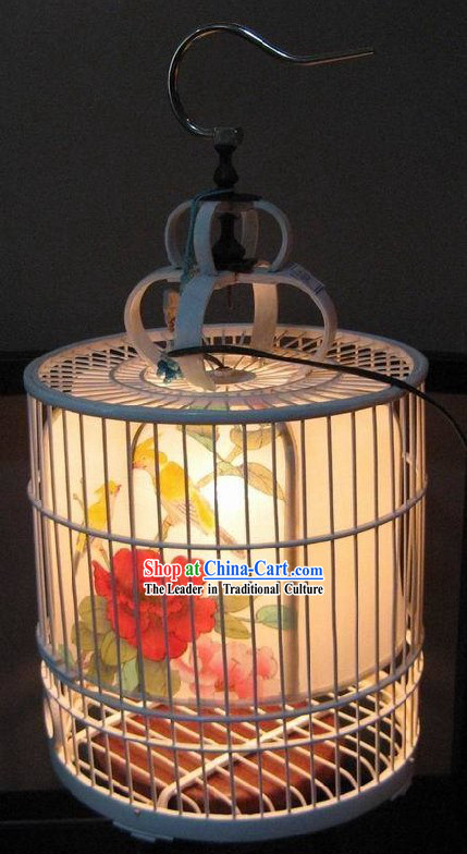 Hand Painted Birdcage Hanging Palace Lantern