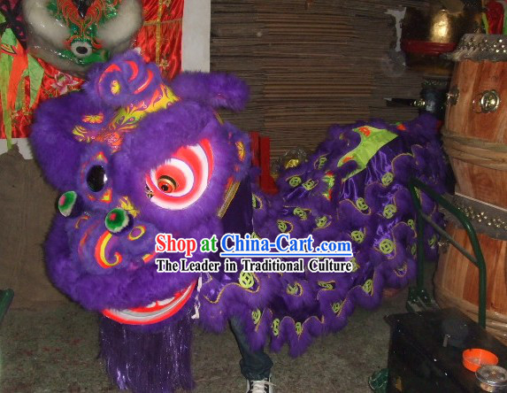 Luminous Ancient Coins Pattern Business Opening Lion Dance Costume Complete Set