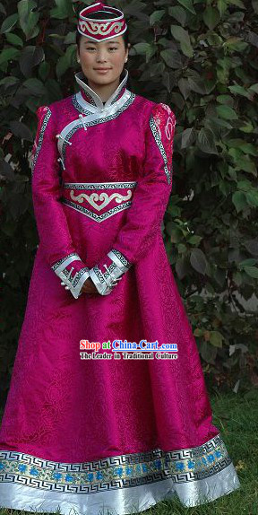 Mongolia Traditional Handmade Long Costume