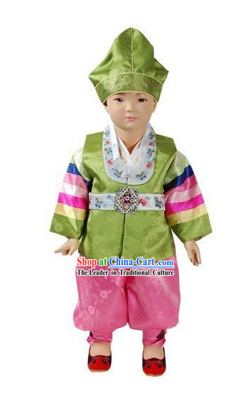 Happy New Year Korean Baby Boy Hanbok Complete Set