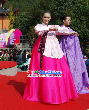 Ancient Korean Palace Clothing Set for Women