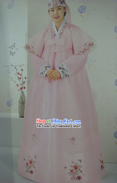 Traditional Korean Wedding Dress Hanbok Set for Bride