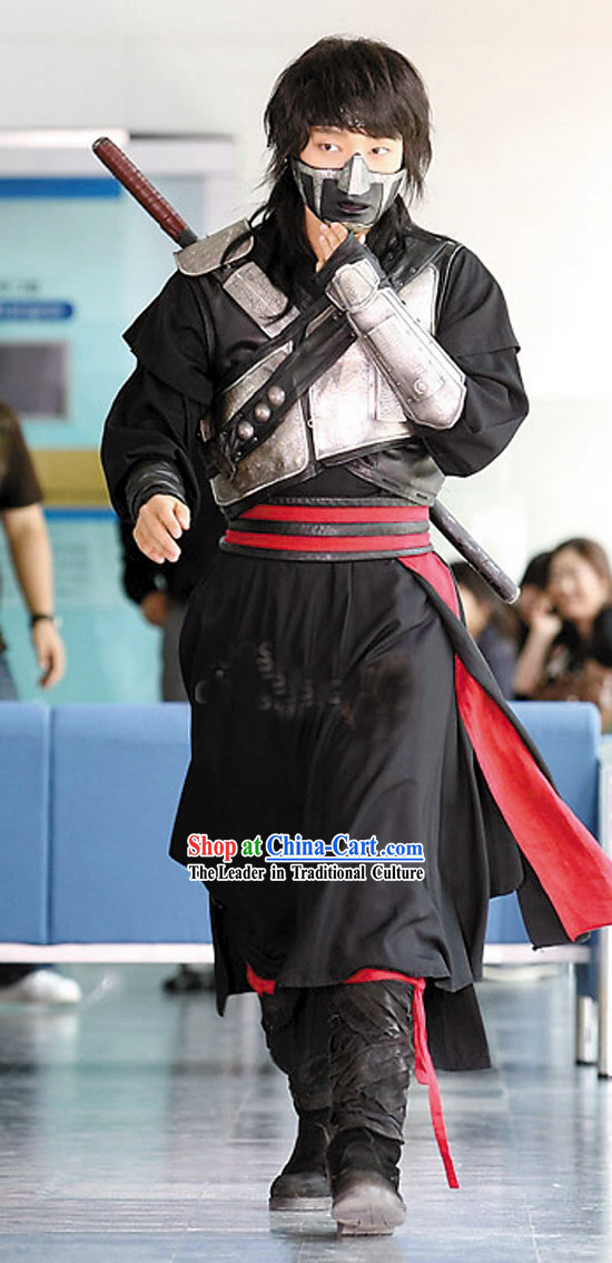 Ancient Korean Fighter Iljimae Armor Costumes Set