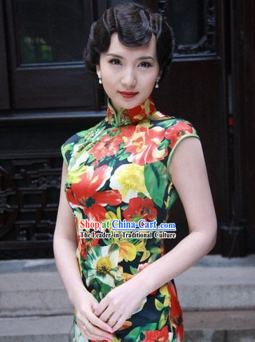 Chinese Traditional Cheongsam Silk Fabric