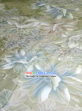 Chinese Traditional Flower Silk Fabric