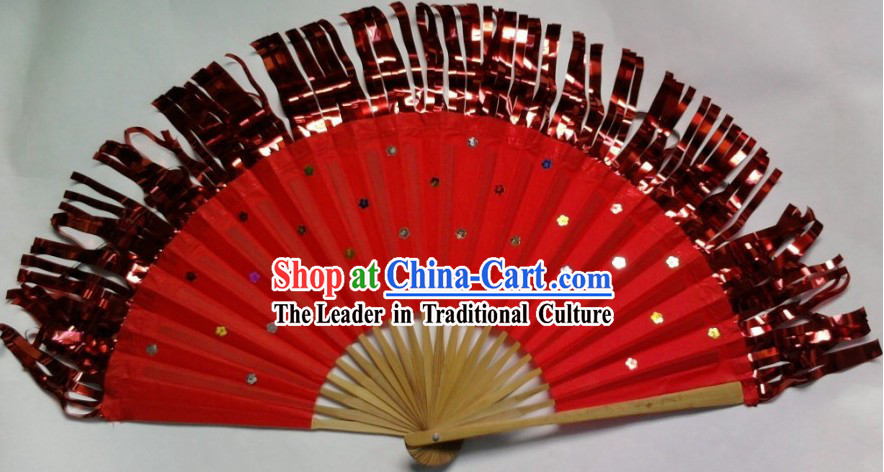 Chinese Classical Yangge Fringe Fan