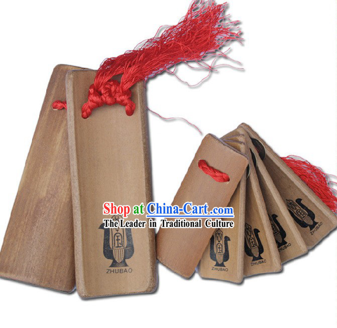 Traditional Chinese Bamboo Kuai Ban Shu Clappers