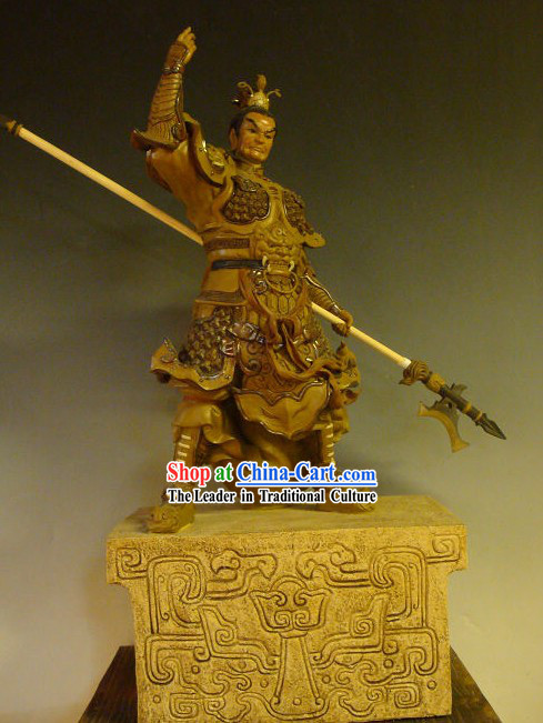 Three Kingdoms Shiwan Ceramic Sculpture Figurine