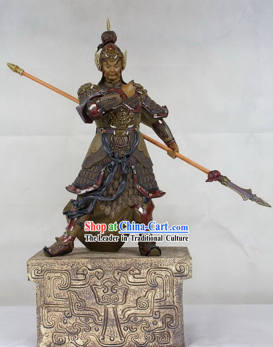 Zhao Yun Chinese Shiwan Ceramic Figurine