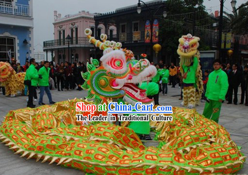 Southern Style Competition and Parade Dragon Dancing Costumes Complete Set