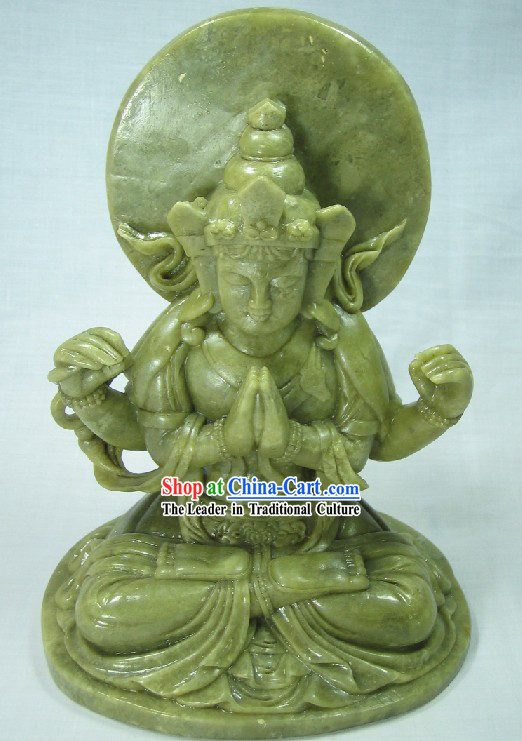 Supreme Buddha Jade Sculpture Collectible